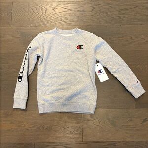 Champion kids gray sweatshirt sz 10/12 new with tags